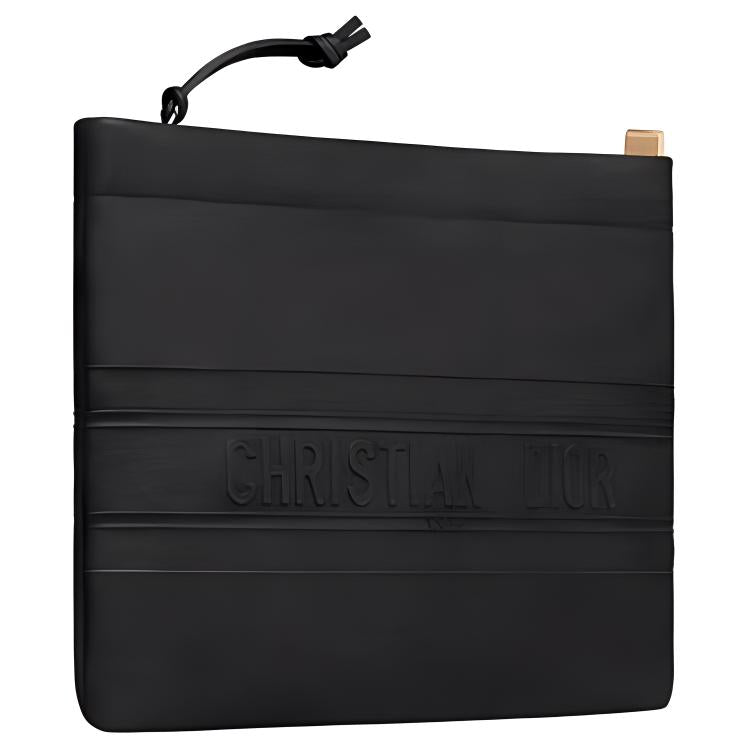 DIOR Calfskin Clutch Men's Pure Black