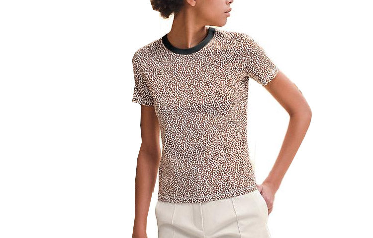 HERMES Regular T-Shirt Women's Chestnut Brown