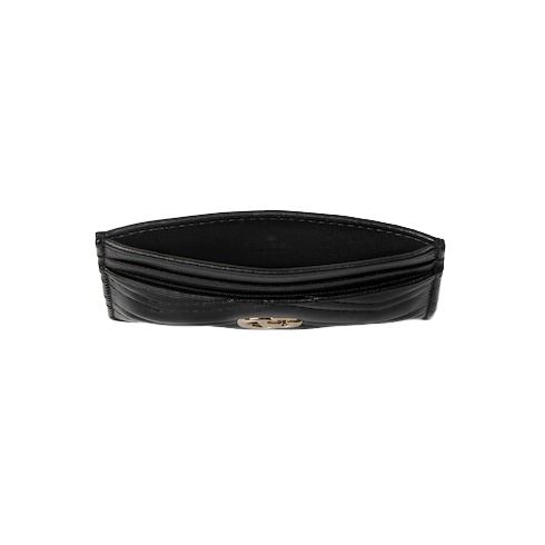 (WMNS) Gucci 26 GG Marmont Card Holder Wallet 'Black' 443127-AAFAX-1000