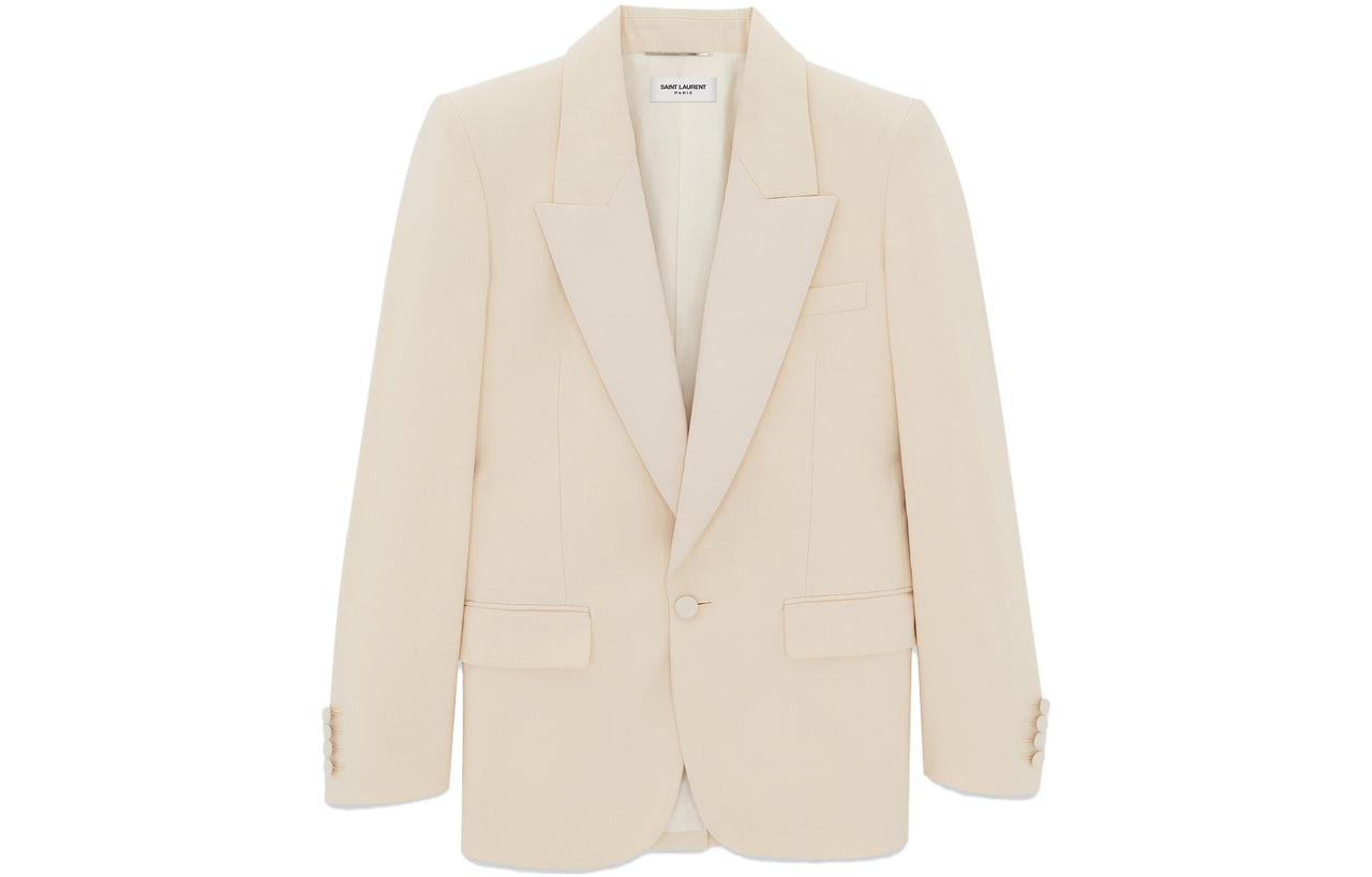 SAINT LAURENT Single-Breasted Long-Sleeved Blazer