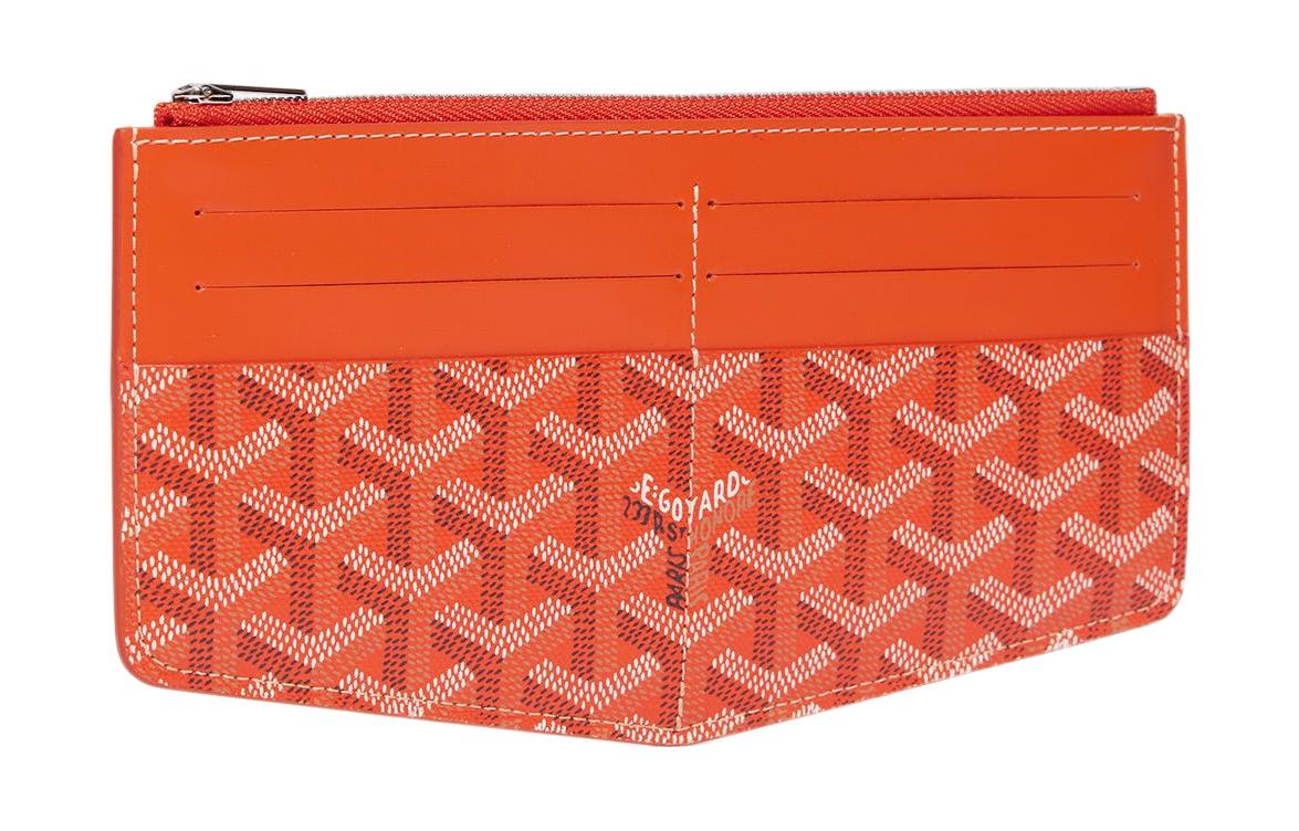 GOYARD Insert Louise Canvas With Leather Wallet Unisex Orange