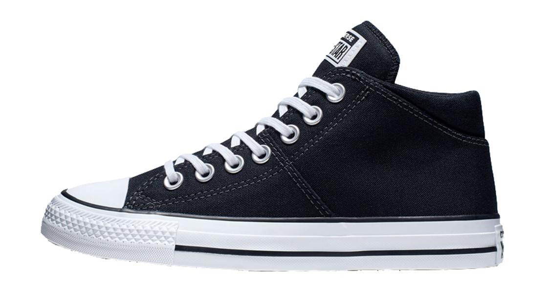 (WMNS) Converse Chuck Taylor All Star Madison Mid Canvas Black White 563512F