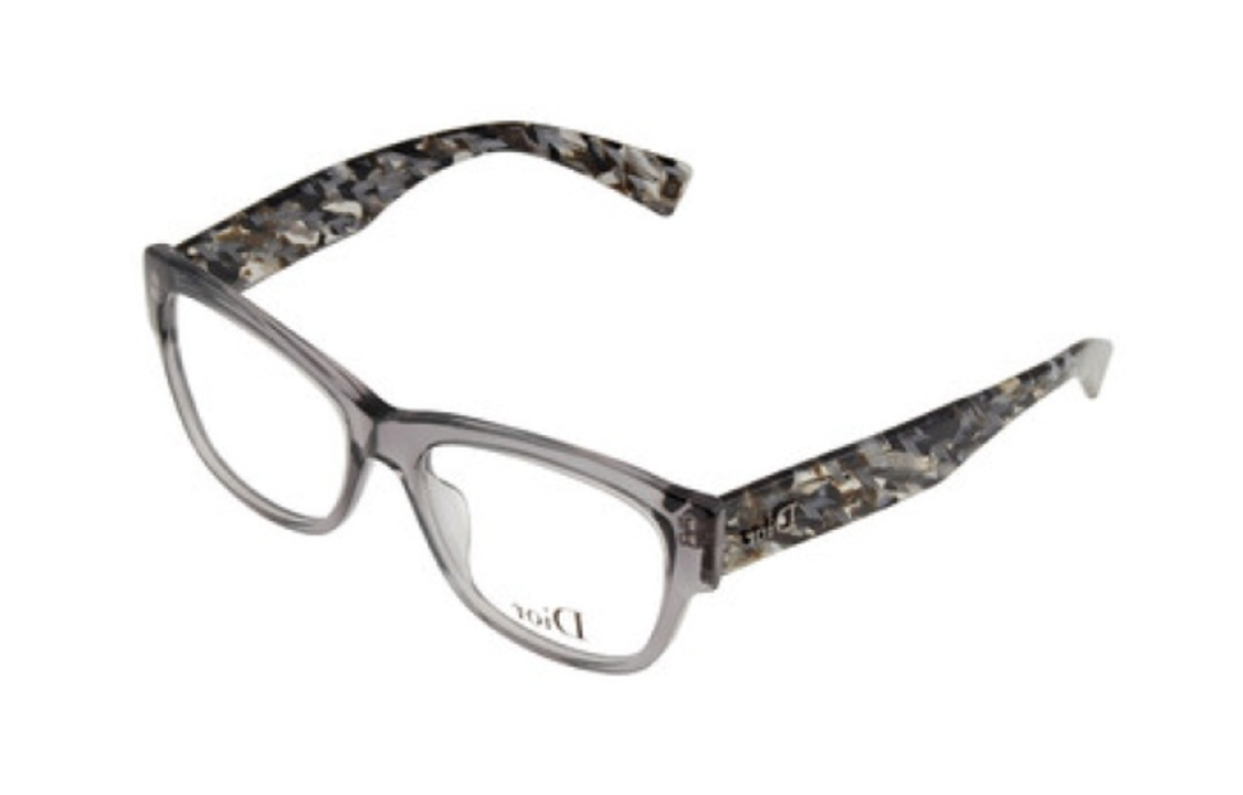 DIOR Acetate Square Eyeglass Frames Women's Gray