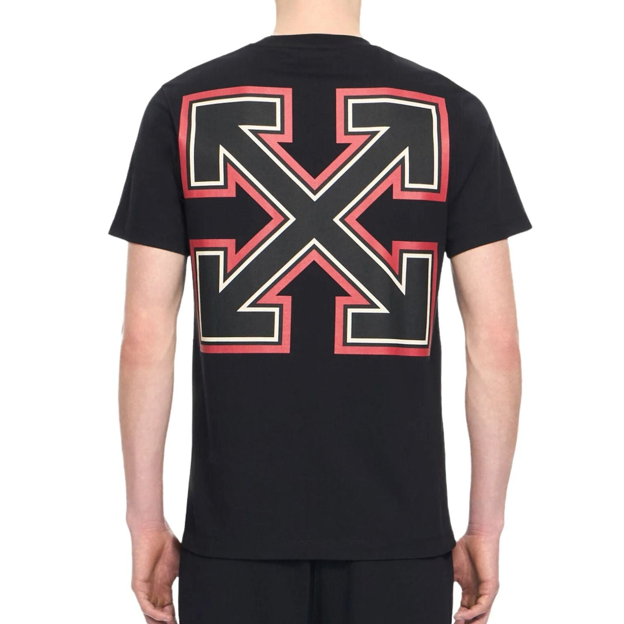 Off-White x c/o AC Milan Slim T-Shirt 'Black Red' 44MAA027G25J00N125