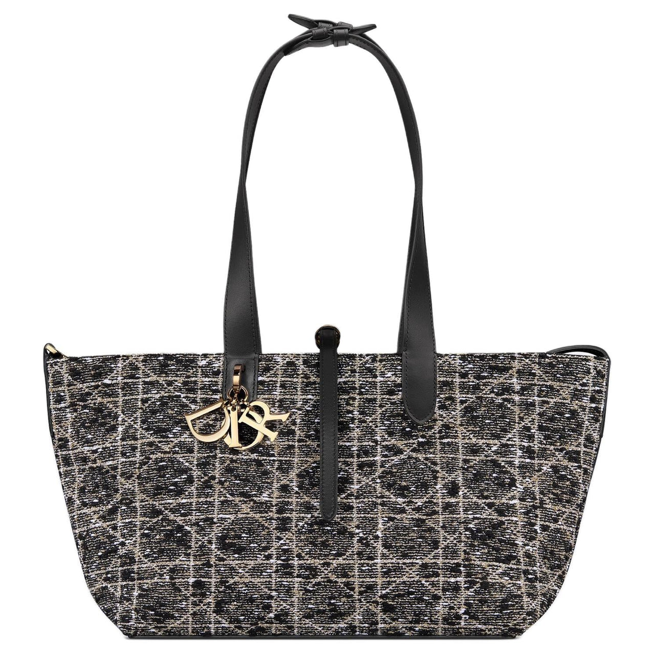 DIOR Cotton Handbag Medium Size Women's Black