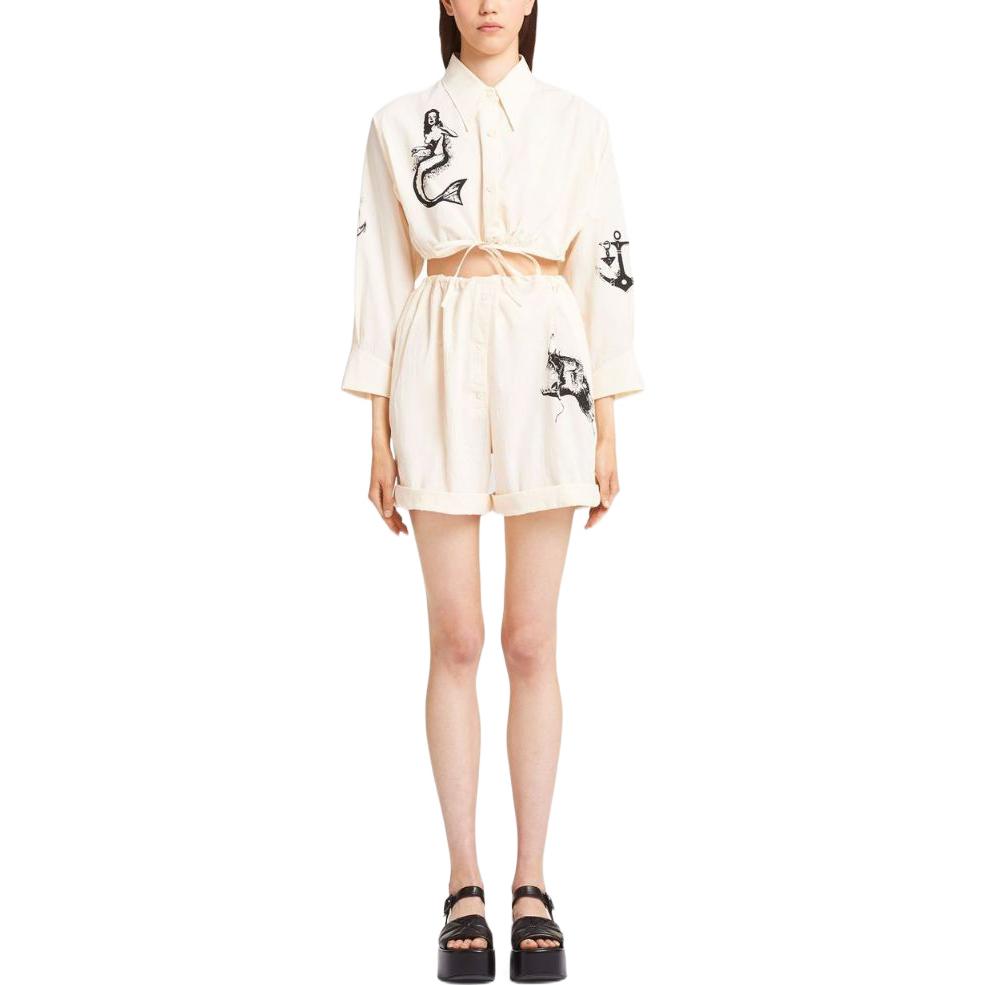 PRADA Crop Tops Women's White