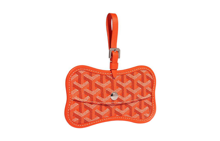 GOYARD Chien Gris Canvas With Leather Pet Bag Merch Unisex Orange