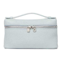 Loro Piana ExtraPocket Hammered Texture Calfskin Shoulder Bag, Crossbody Bag, Handbag Clutch Mini Women's Mint Breeze
