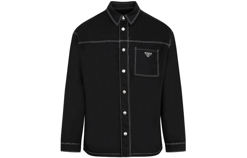 PRADA Denim Jackets Men Black