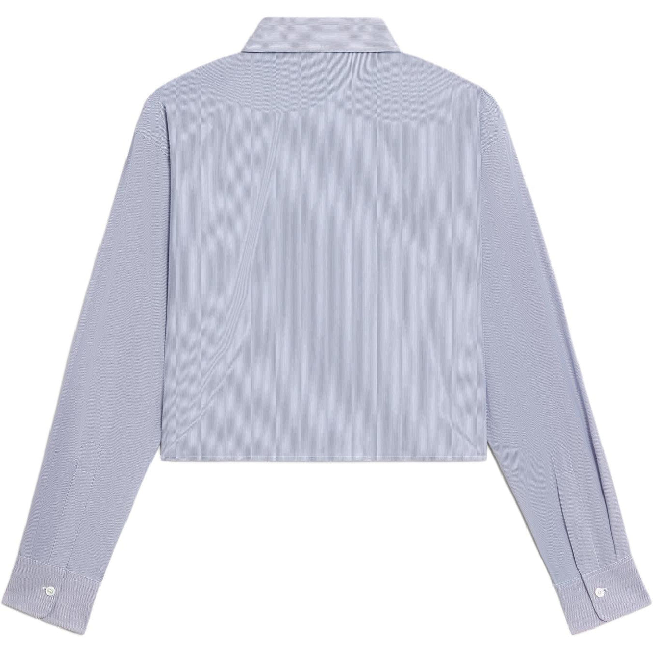CELINE Cropped Shirt In Striped Cotton And Silk