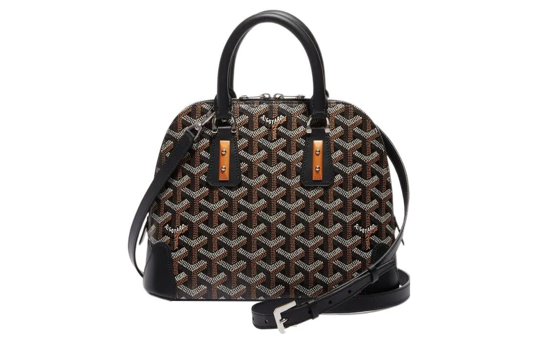 GOYARD Cow Leather Bag Straps Unisex Black