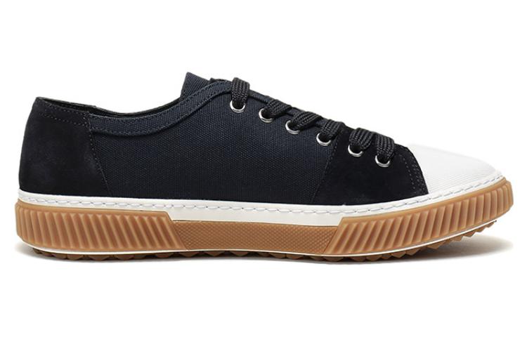 PRADA Canvas Shoes Men Low Top Blue