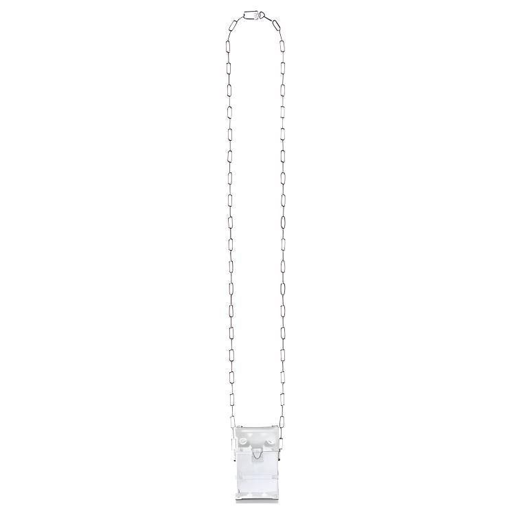 LOUIS VUITTON Trunk Glass Soft Box Cigarette Case Bag Shoulder Bag Crossbody Bag Men's Silver