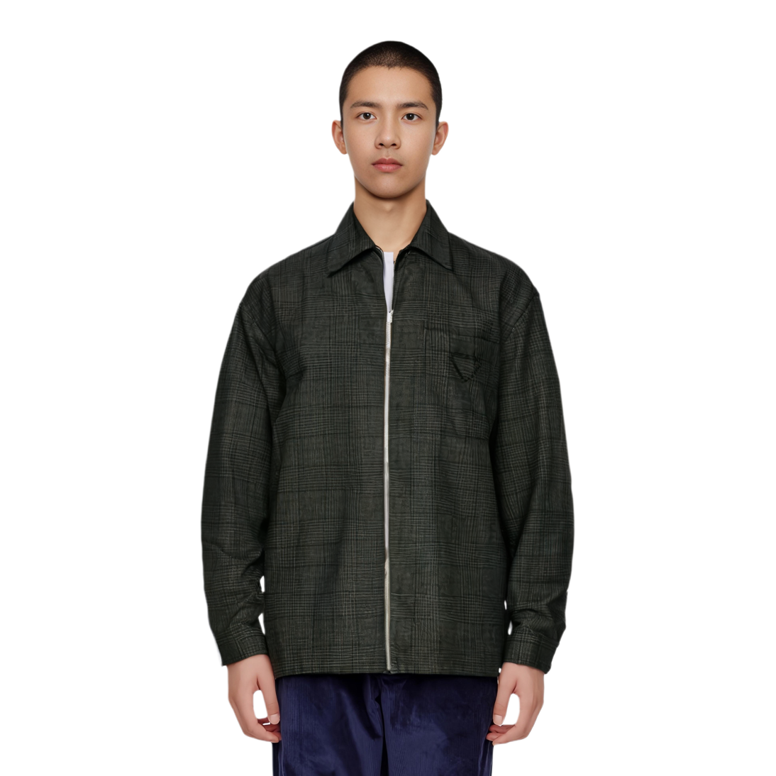 PRADA Checked Zipped Shirt