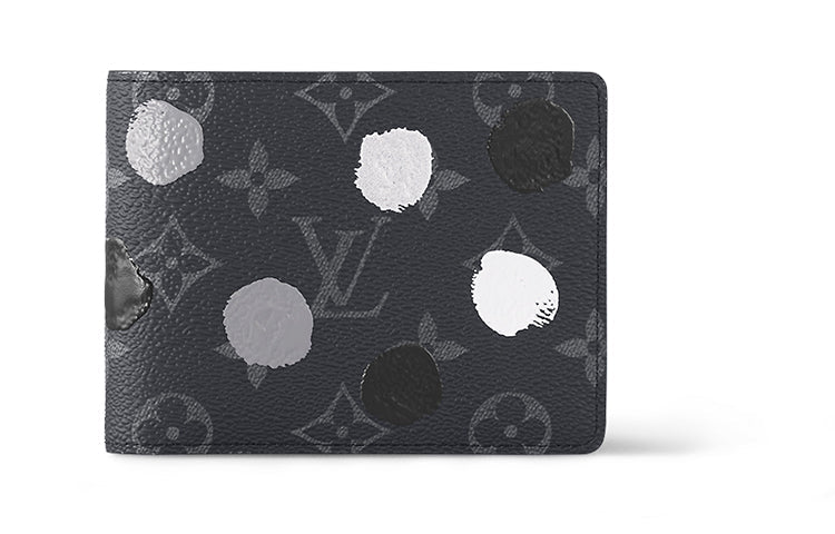 LOUIS VUITTON X Yayoi Kusama Multiple Wallet Monogram Eclipse Black/Silver