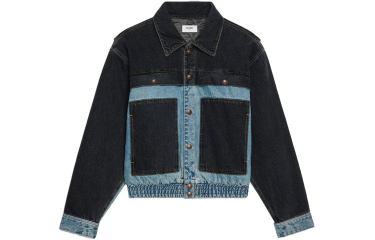CELINE Denim Jackets Women's Black