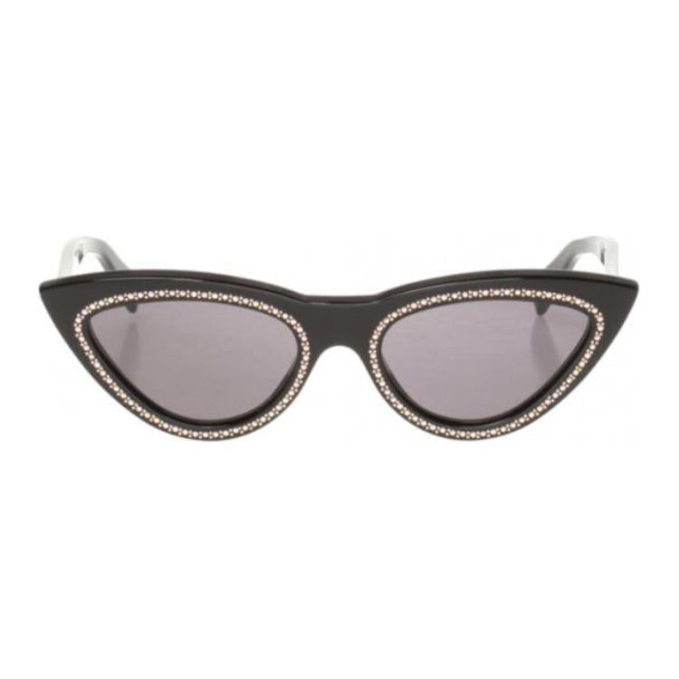 CELINE Acetate Cat Eye Sunglasses Women's Black