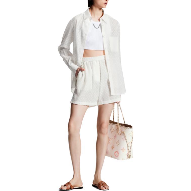 LOUIS VUITTON Monogram Fil Coupé Pajama Shorts