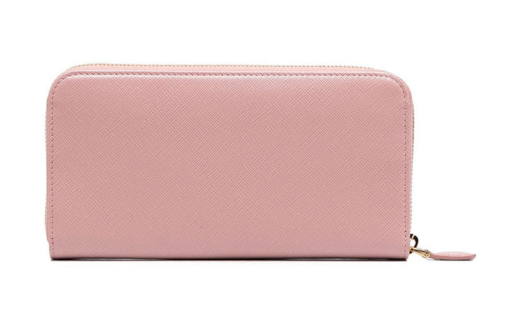 PRADA Calfskin Wallet Women's Pink