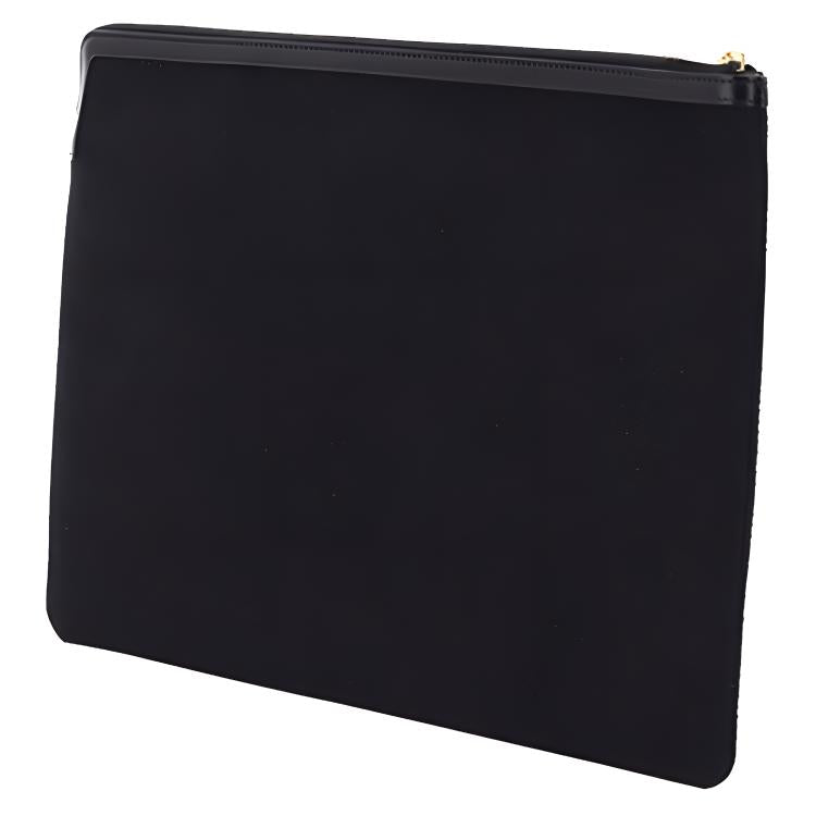CELINE Canvas Bag Clutch Unisex Black