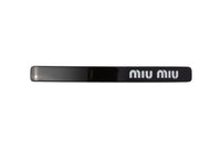 MIU MIU Plexiglass Hair Clips Women's Black
