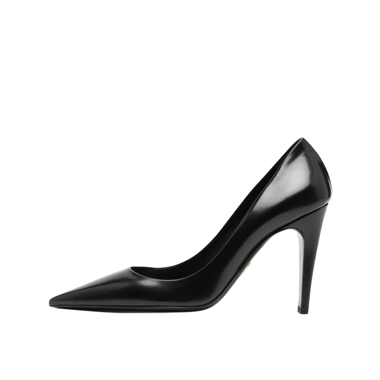 PRADA Block Heel High Heels 10cm Women's Black