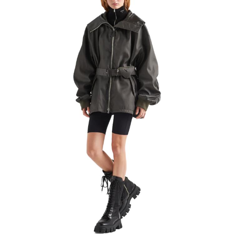 PRADA Coats Women's Gray