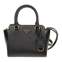PRADA Leather Tote Bag, Shopping Bag, Shoulder Bag, Crossbody Bag, Handbag Women's Black