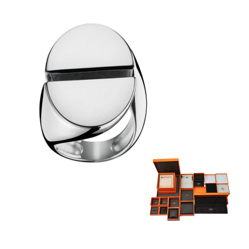 HERMES 925 Sterling Silver Rings Women's Silver