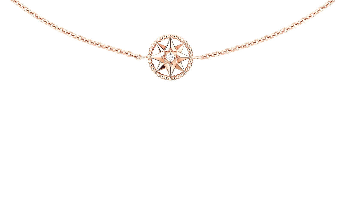 DIOR Rose Necklaces Women's Rose Gold