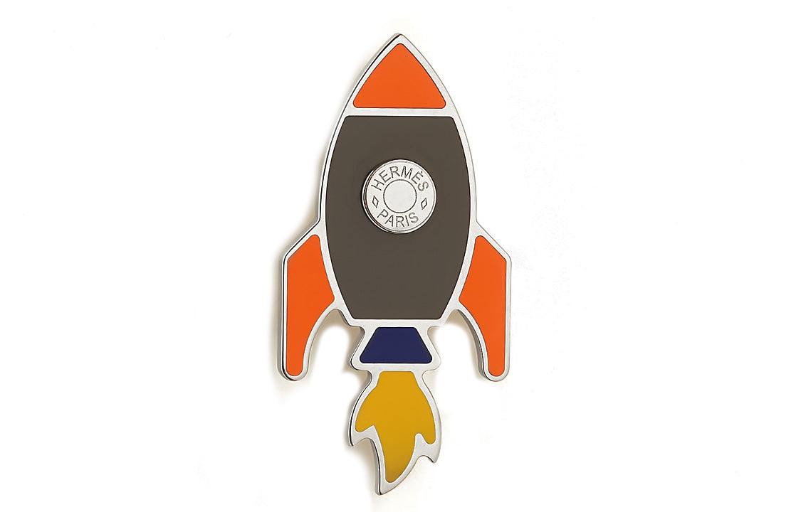 HERMES Brooches Men Silver