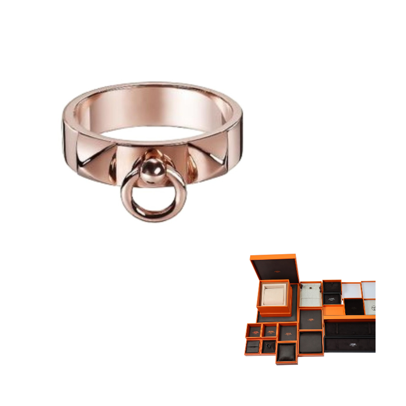 HERMES 18K Gold Rings Women's Gold