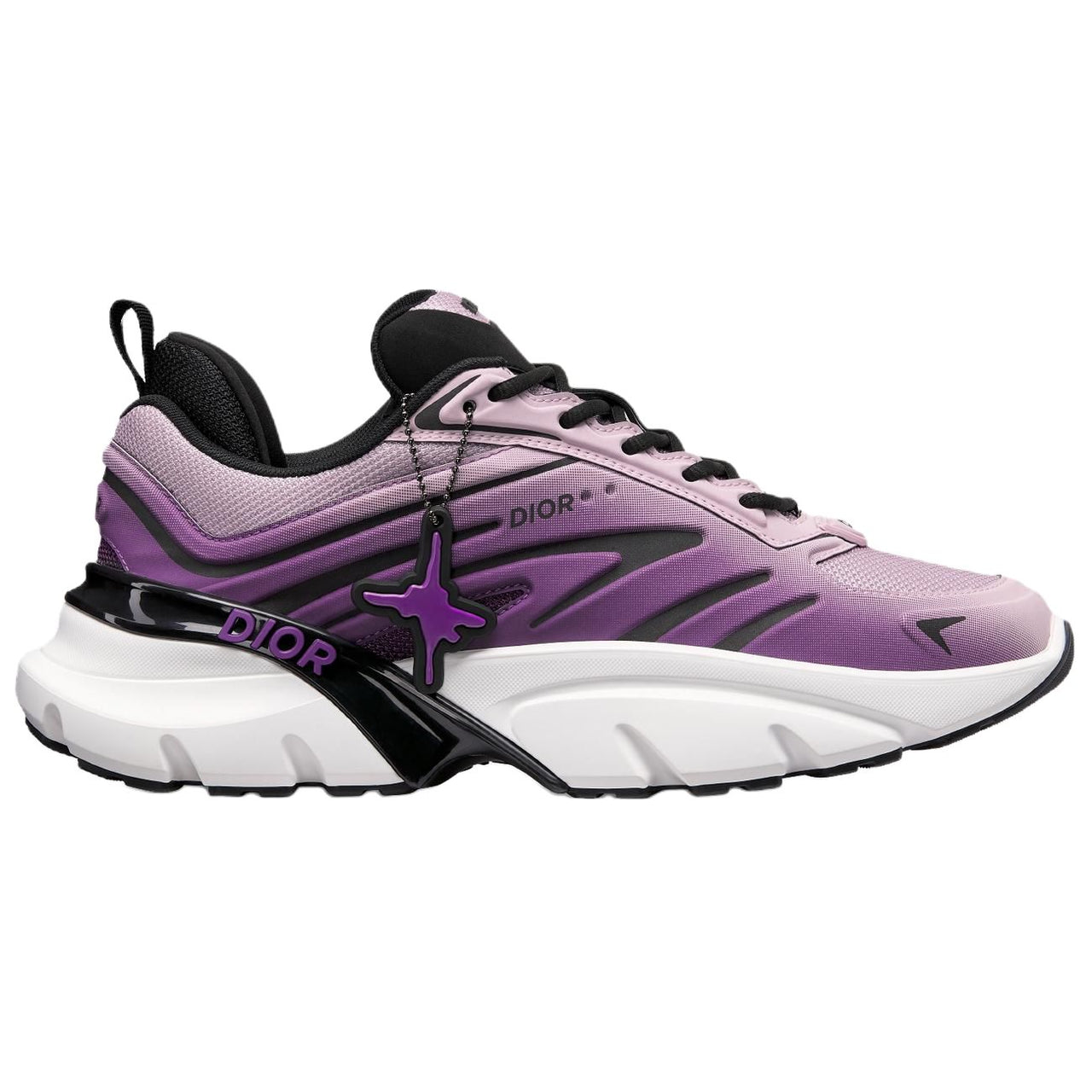 DIOR B44 Low Top Casual Shoes Men's Purple Limited Edition Numbered Edition
