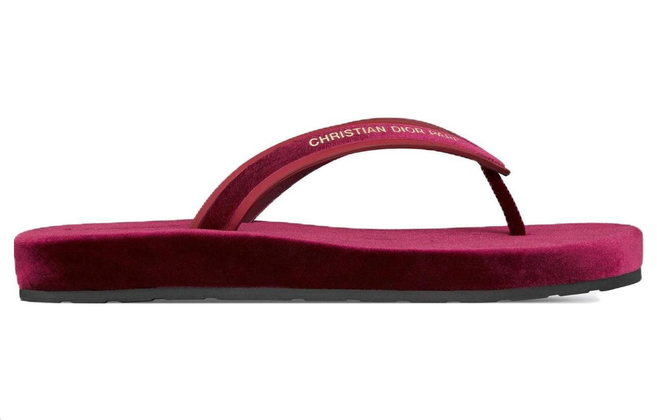 DIOR Diorsea Quick Dry Flip Flops Women's Crimson
