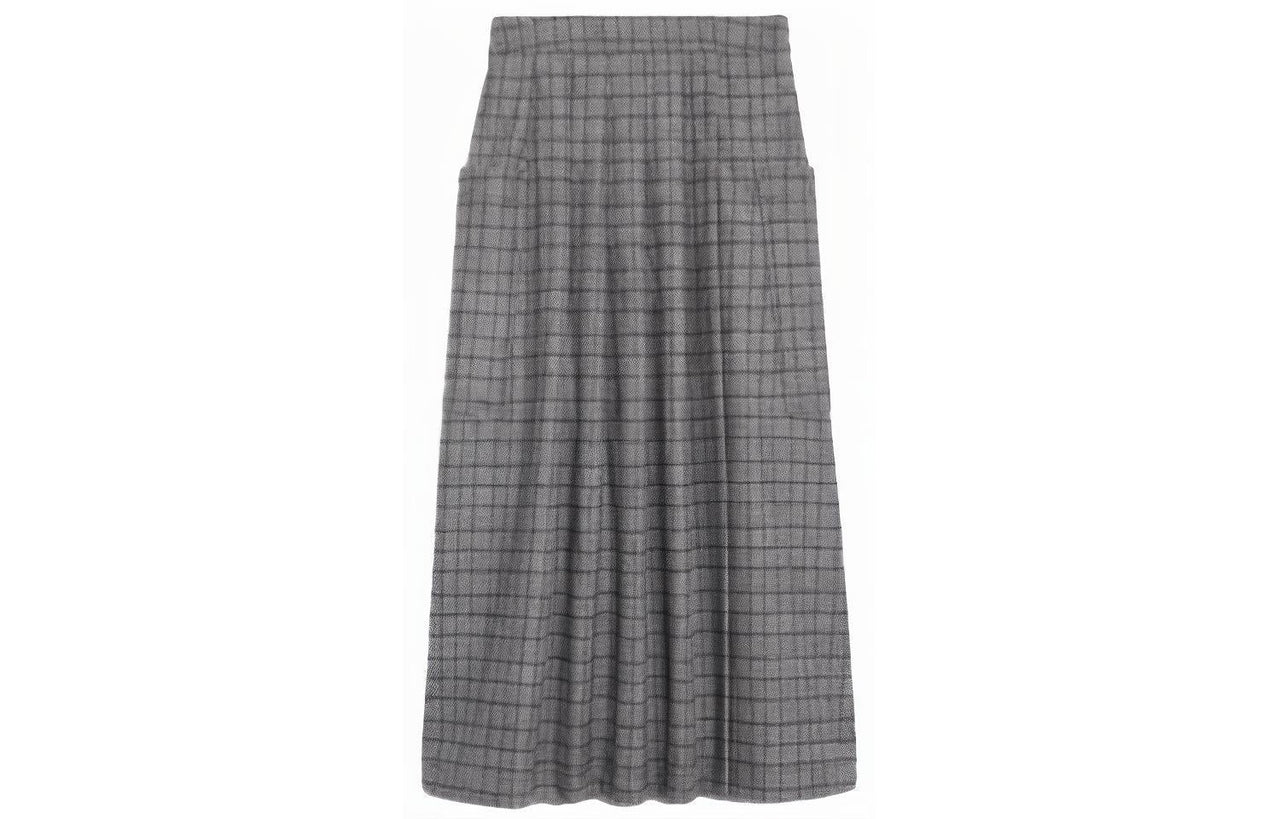 CELINE FW21 Casual Long Skirts Women's Gray