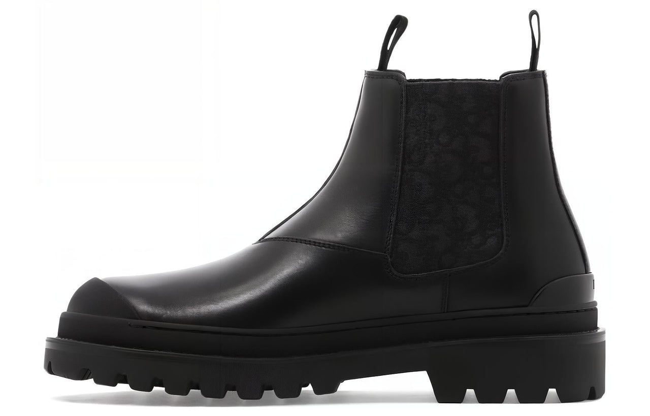 DIOR Explorer Short Chelsea Boots Men's Black