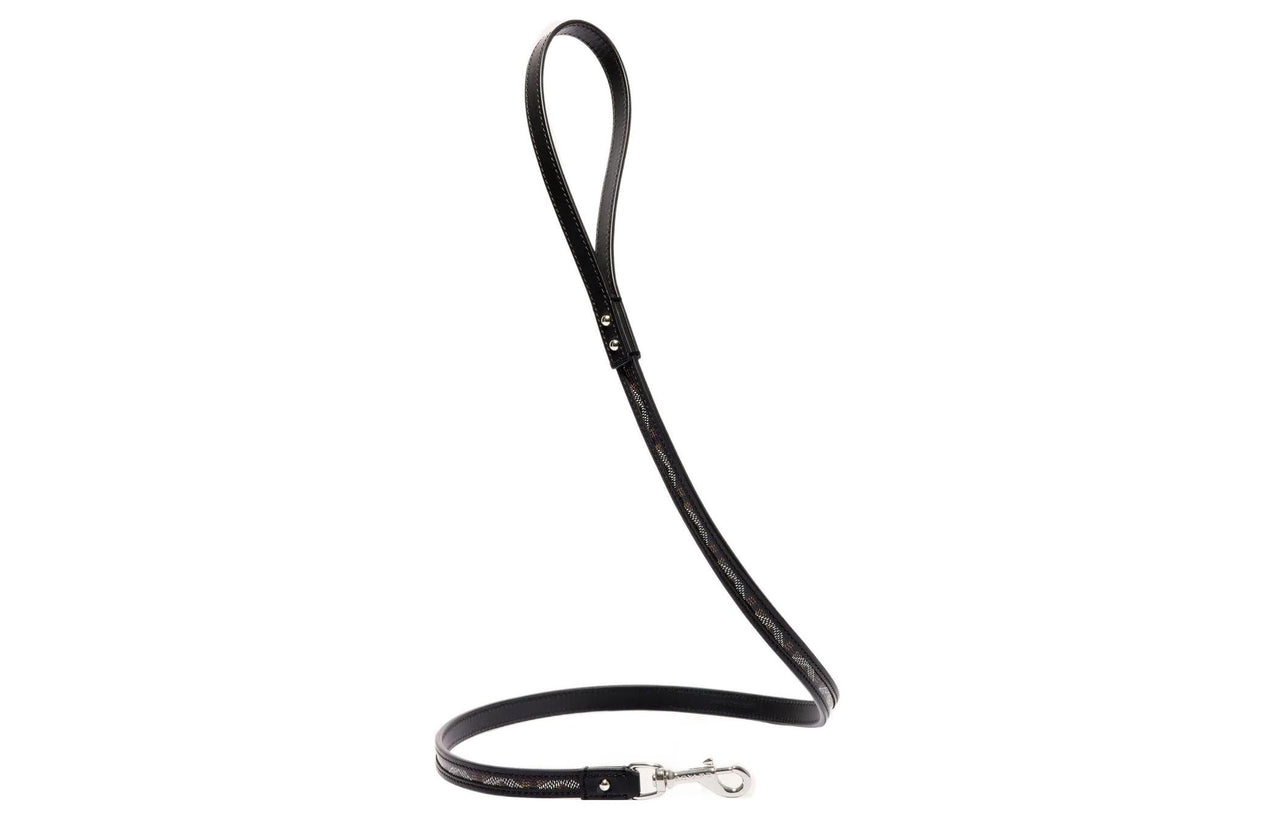 GOYARD Goyardine Canvas With Clamecy Cow Leather Dog's Teeth Bag Straps Unisex Black