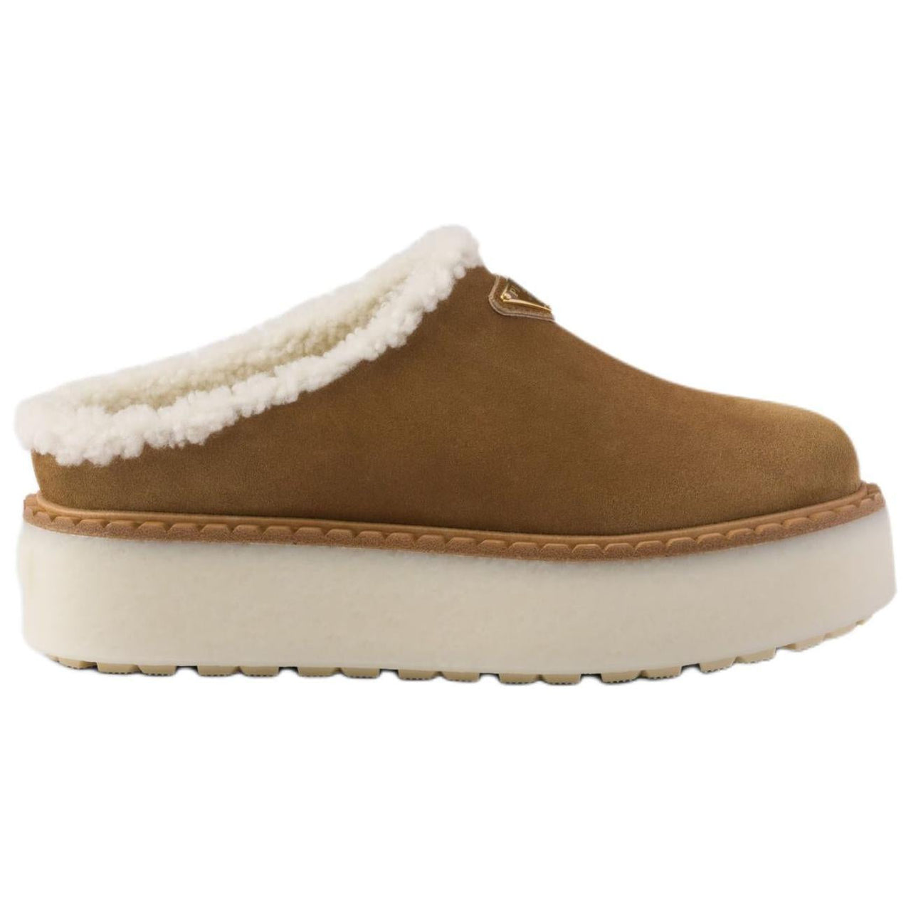 PRADA Closed Toe Slippers Women's Brown