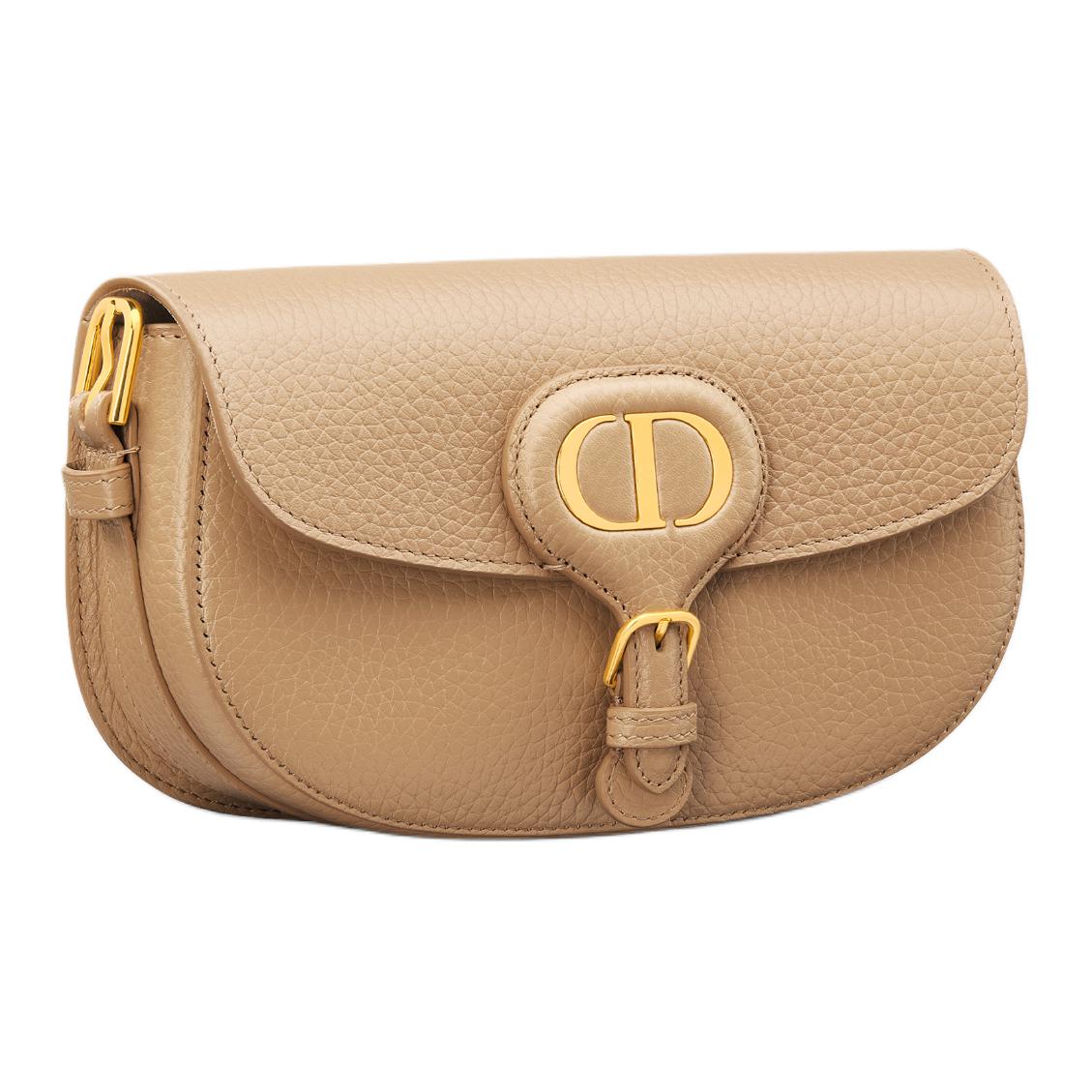 DIOR Bobby Grained Calfskin Crossbody Bag, Shoulder Bag Regular Women's Khaki