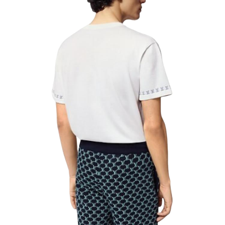 LOUIS VUITTON Short-Sleeved Cotton Crewneck T-Shirts 'Milky White' 1AGKM3
