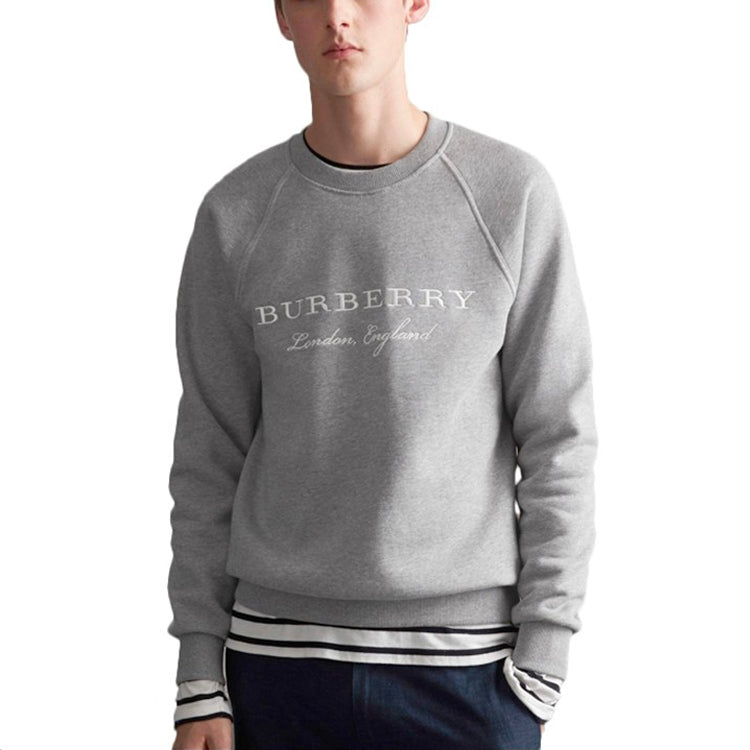 Burberry Unisex Round-neck Sweatshirt Grey 80265191