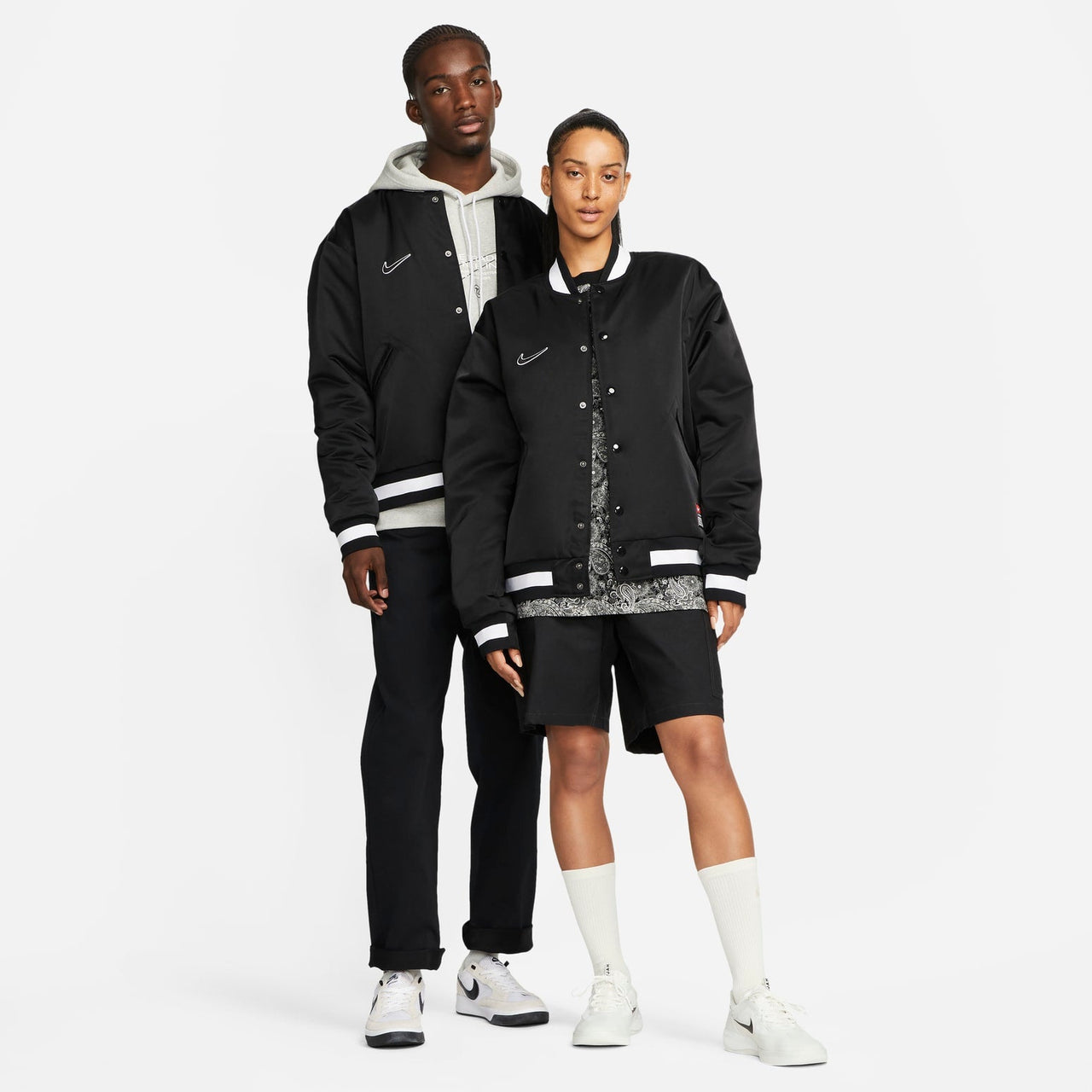Nike SB x MLB Varsity Skate Jacket 'Black' DQ6279-010