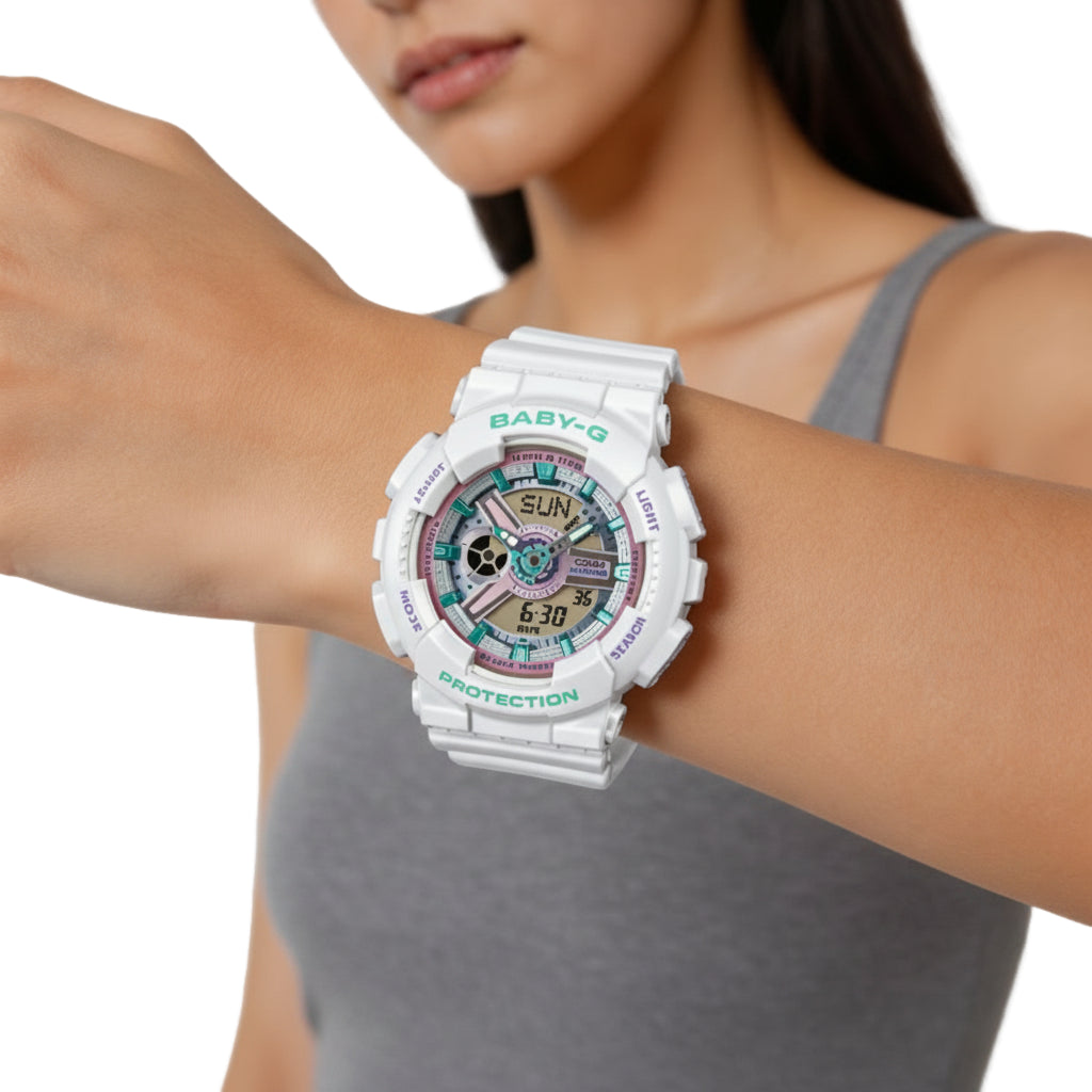 CASIO Baby-G BGA-110 Series 'White' BA-110MC-7A
