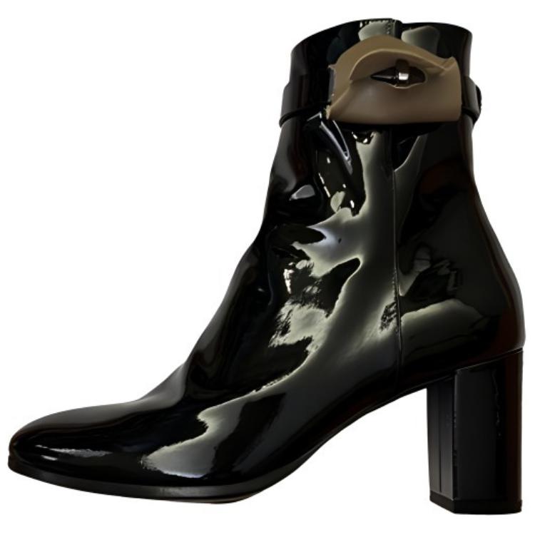 HERMES Ankle Boots Women's Black