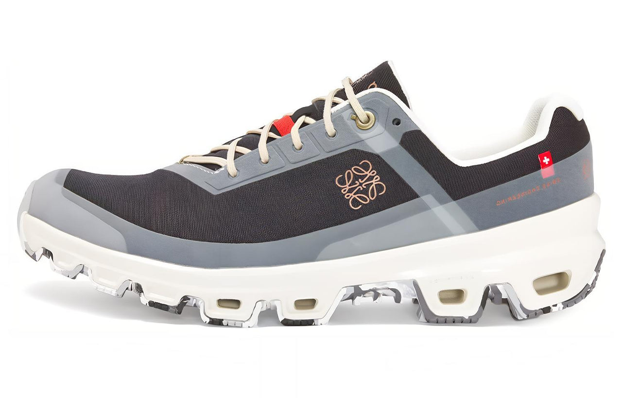 On x LOEWE Cushioning Low-Top Sports Casual Shoes Women's Black