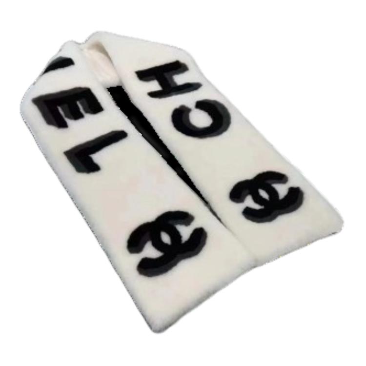 CHANEL - Knit Scarves Women's White