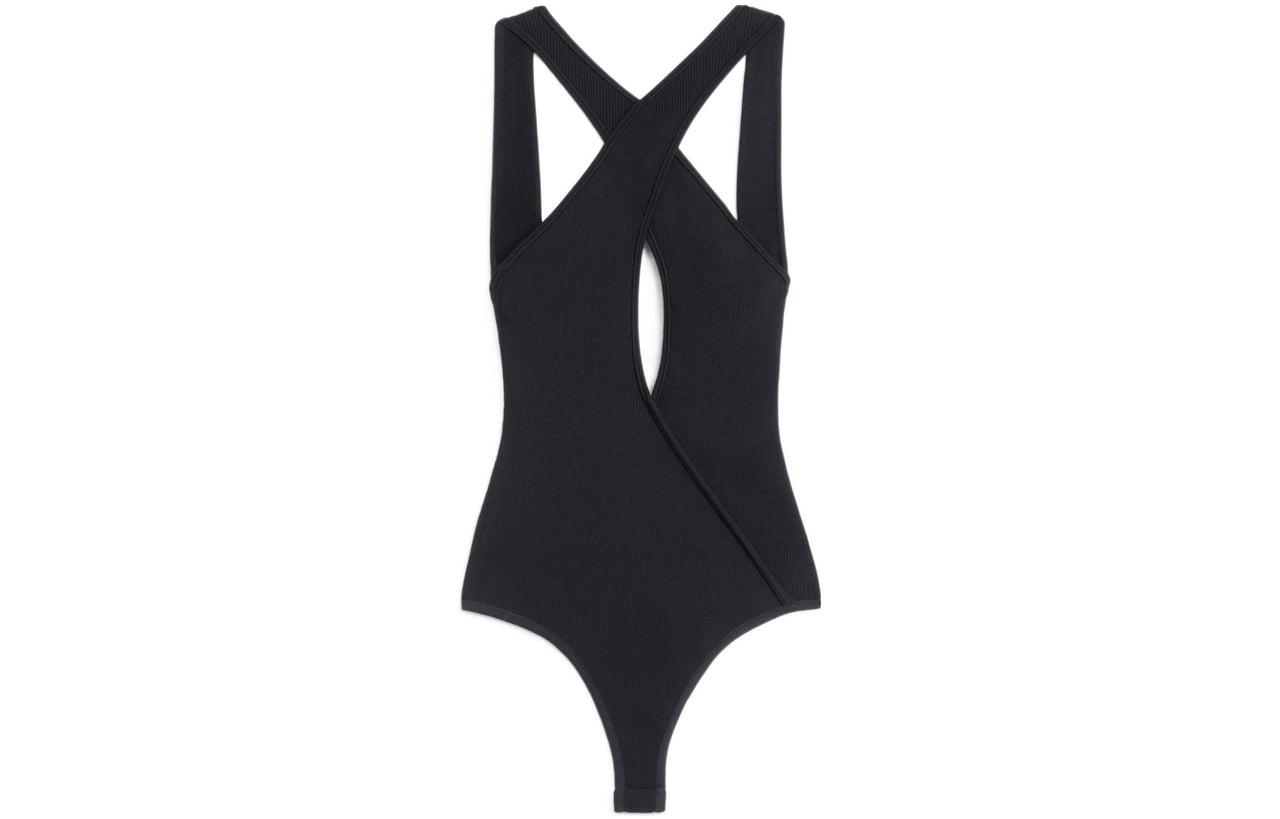 CELINE Cross Over Sleeveless Bodysuit
