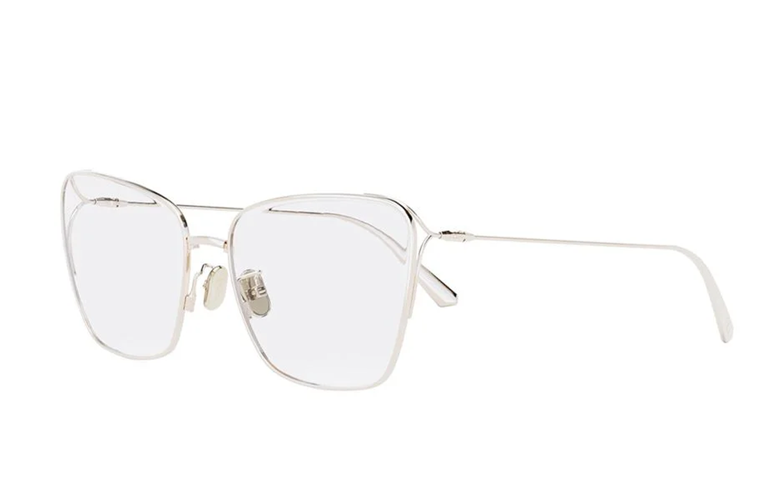 DIOR Cat Eye Sunglasses Unisex Silver