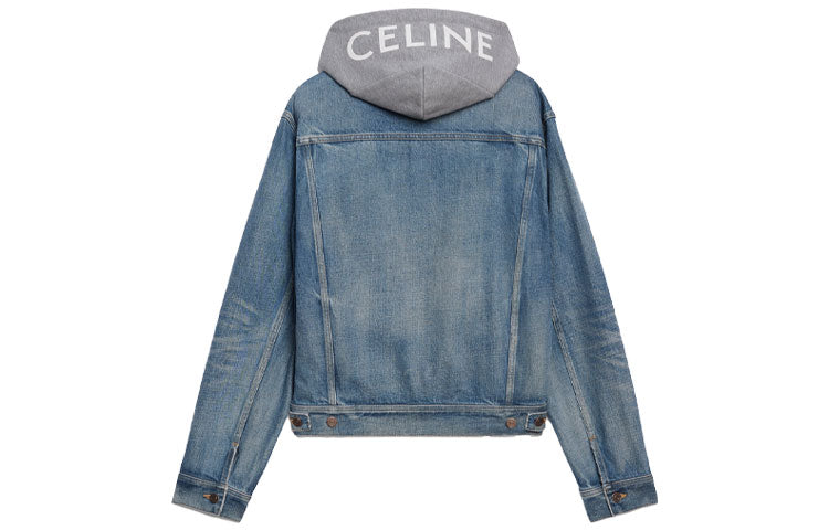 CELINE Denim Jacket Women's Washed Blue