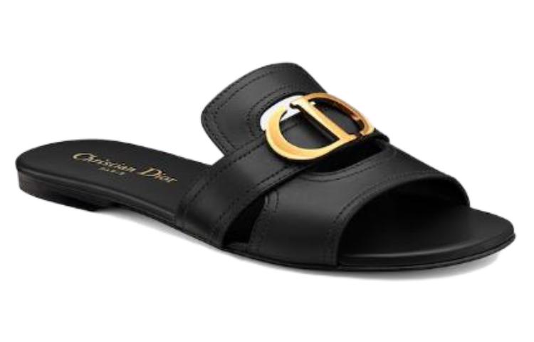 DIOR 30 Montaigne Stylish Sandals Women's Black